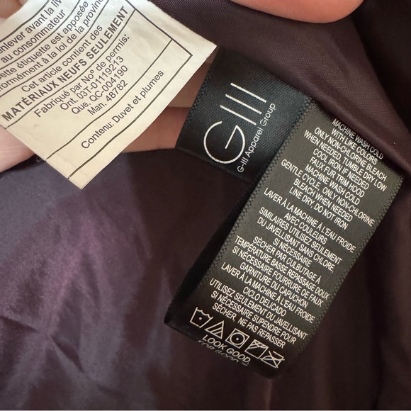 Kenneth Cole Women's Deep Purple Puffer Jacket - Picture 5 of 6